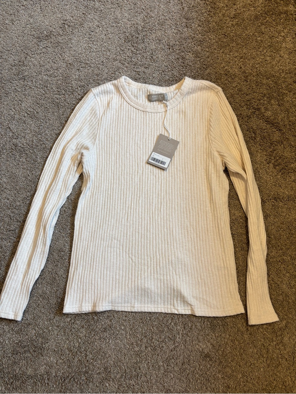 Everlane Rib Knit Sweater - Bone NWT